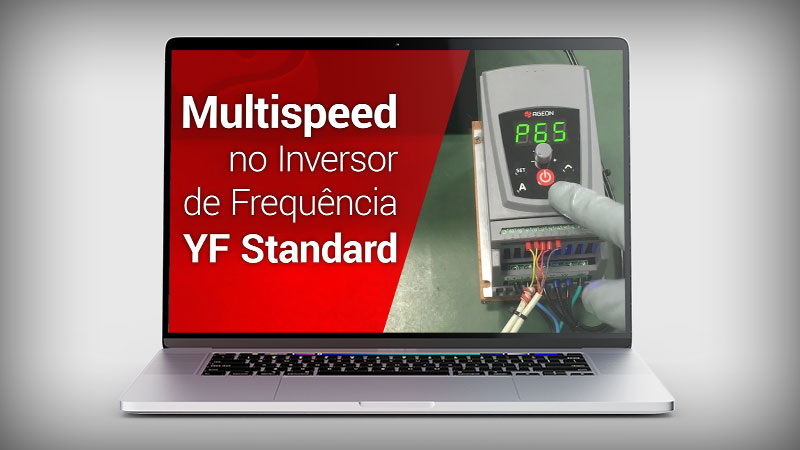 Função Multispeed no inversor de frequência YF Standard