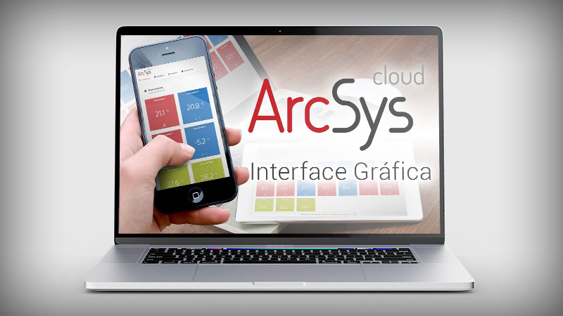 Interface do ArcSys Cloud – Monitoramento de temperatura na nuvem