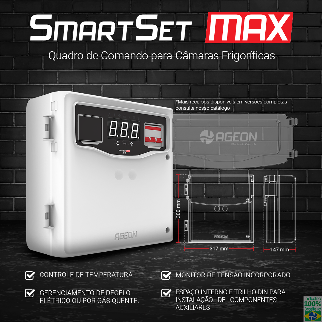 Quadro de comando para câmaras frigorificas SmartSet Max