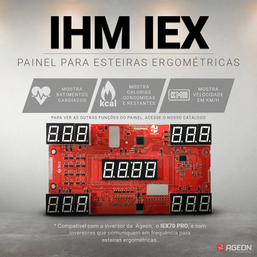 IHM IEX – Painel para esteiras ergométricas